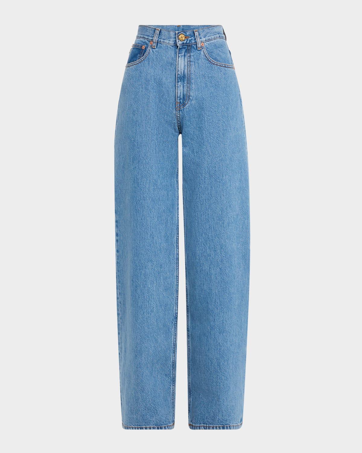 nariida java straight-leg jeans