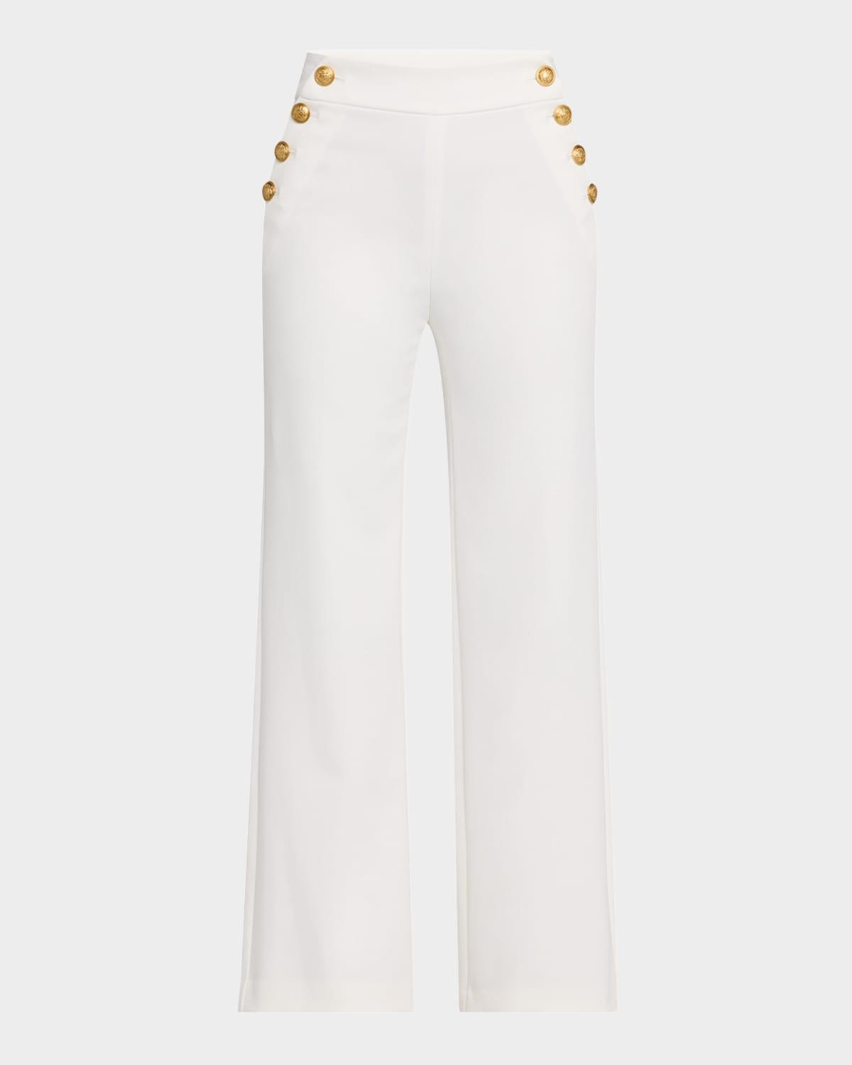 narin high-rise buttoned pants