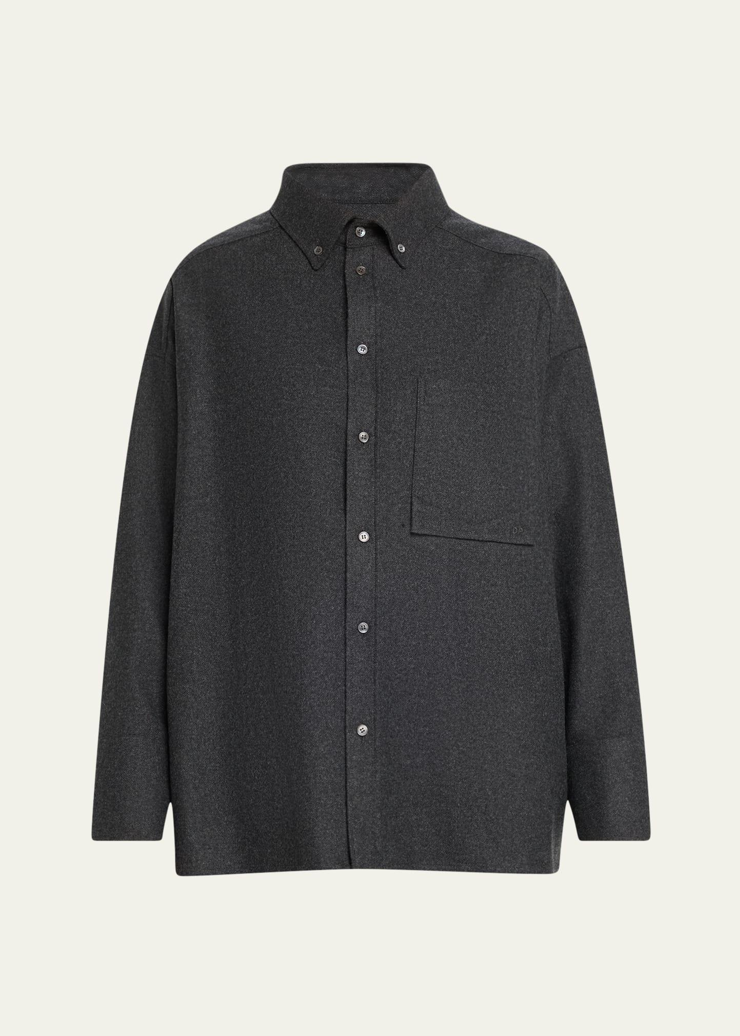 nathalie oversized wool shirt