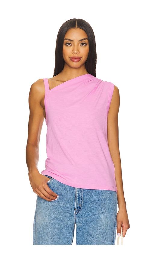 nation los angeles quin tank top in pink.