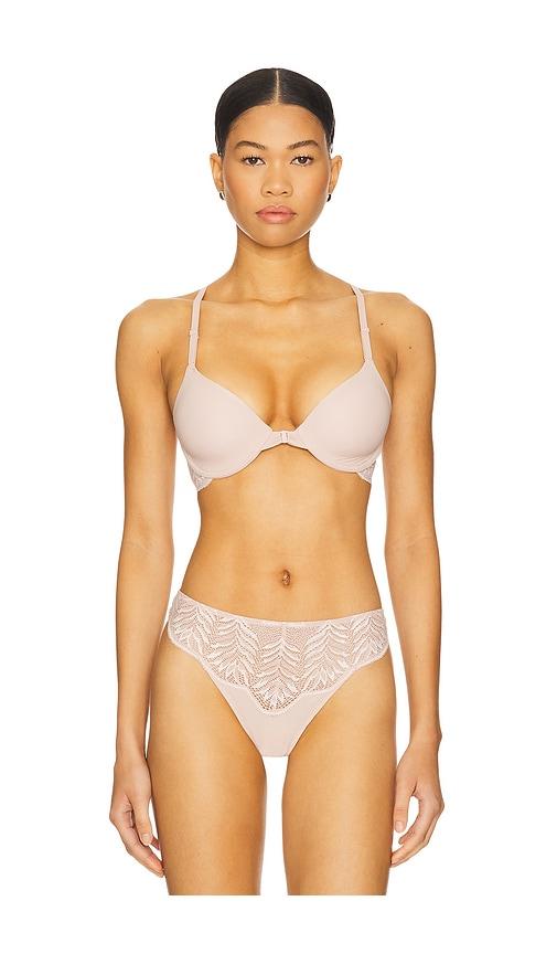 natori lush contour underwire bra in rose.