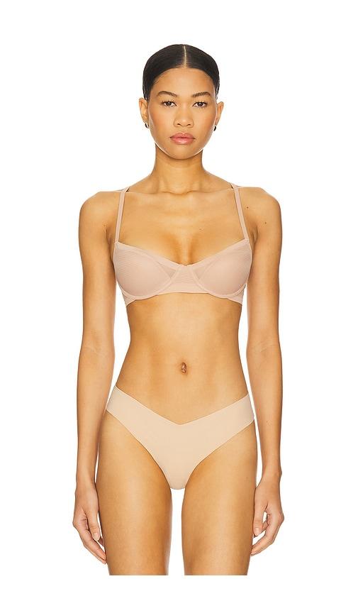 natori scope balconette contour underwire bra in nude.