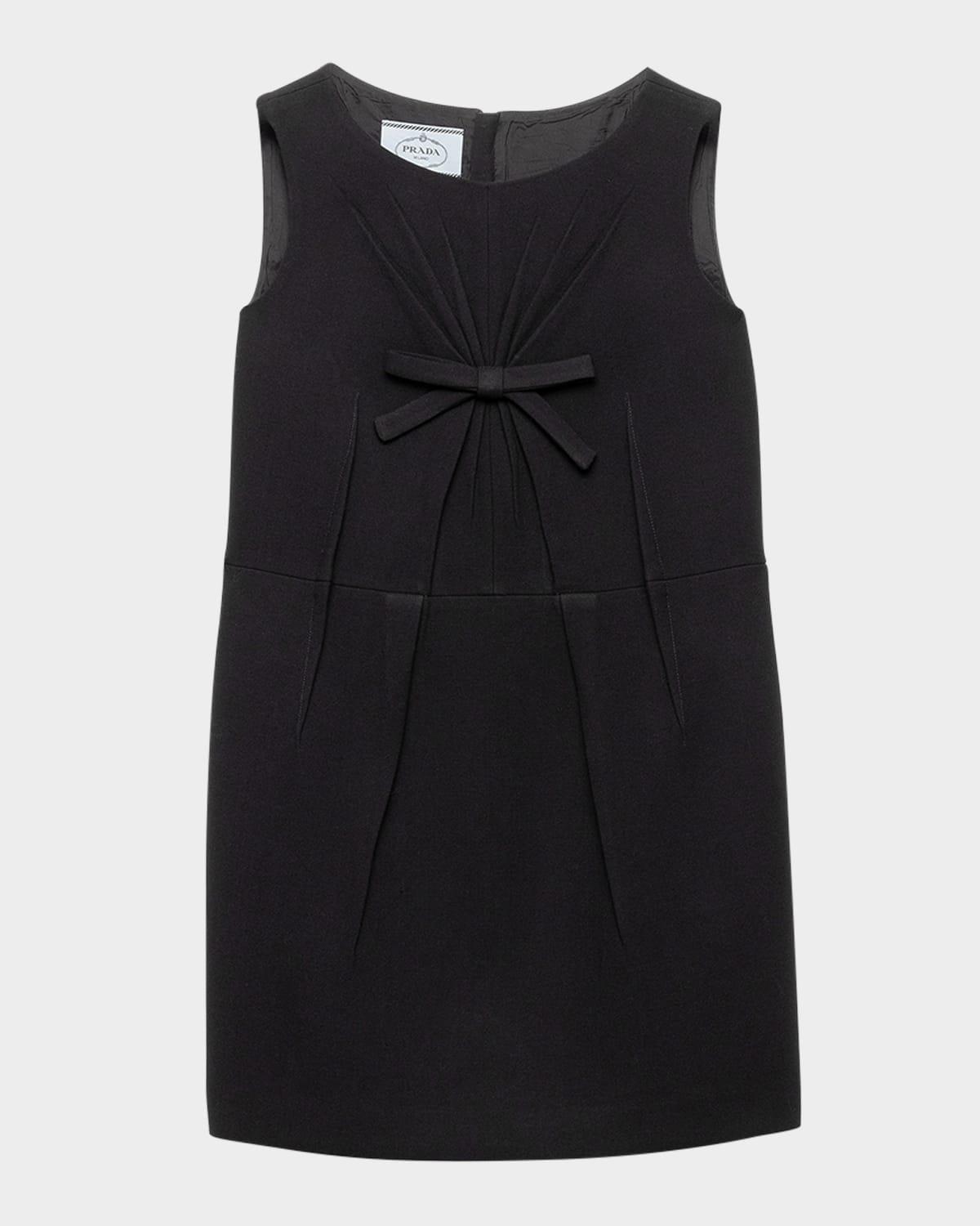 natté gathered bow mini dress