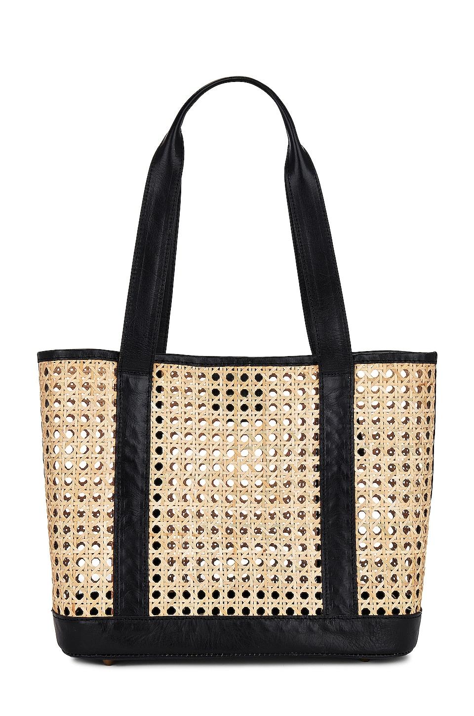 natural rattan wicker tote