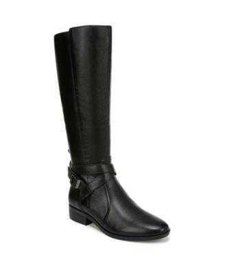 naturalizer womens rena 2 knee high block heel riding boots narrow regular wide extra wide calf