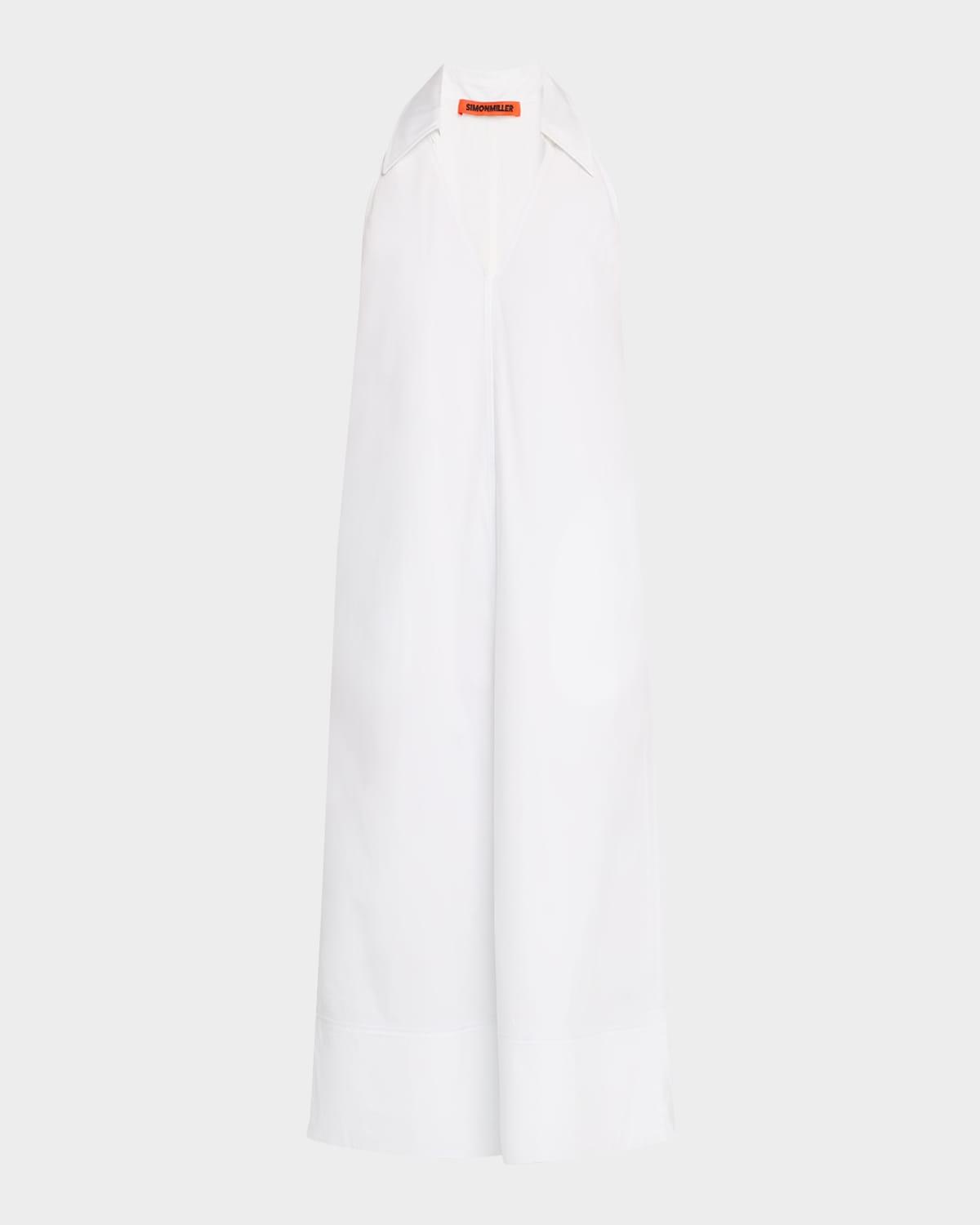 nava poplin midi dress