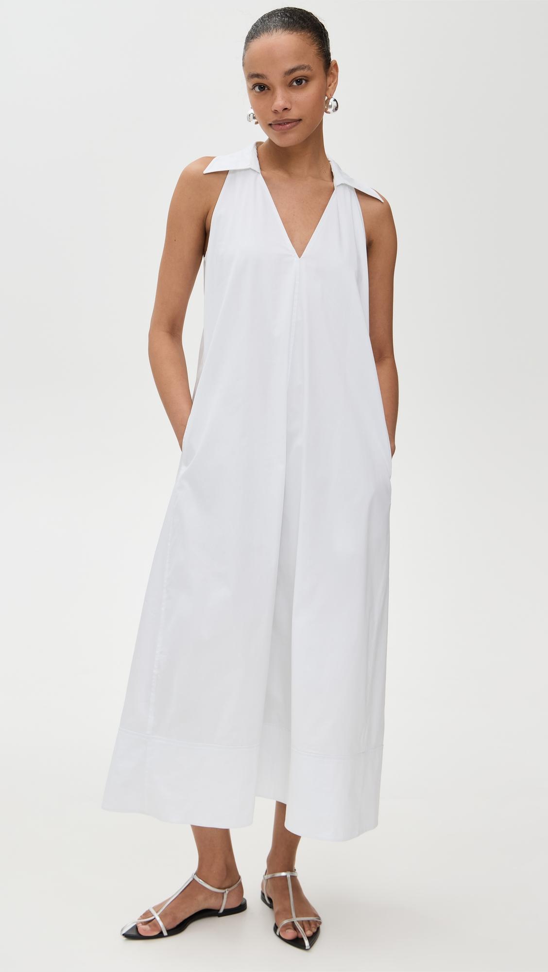 nava poplin midi dress