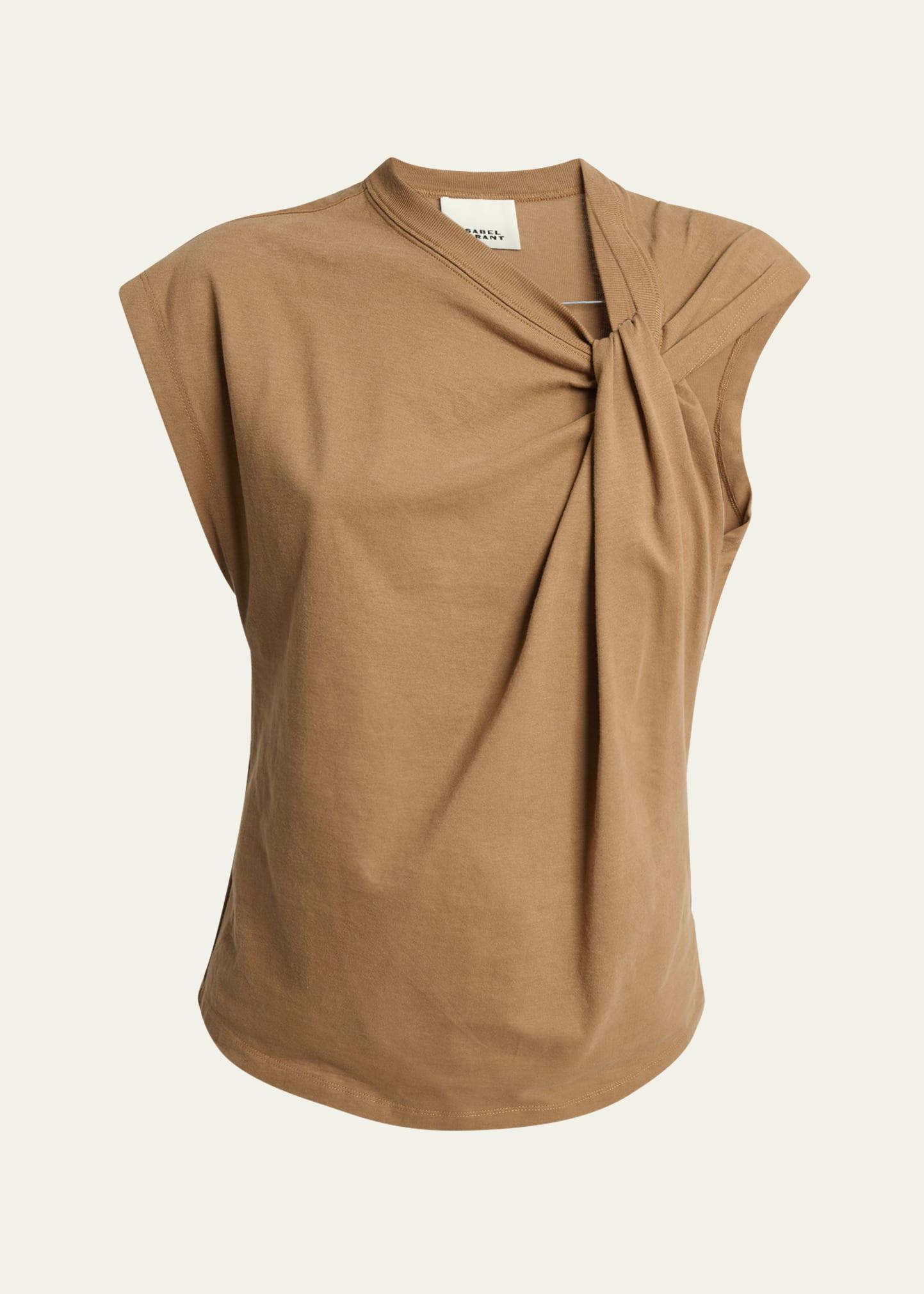 nayda asymmetric cotton t-shirt