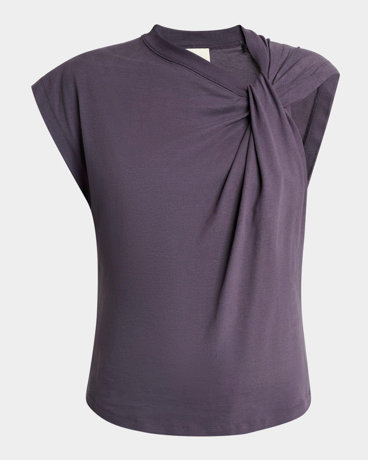 nayda asymmetric cotton t-shirt
