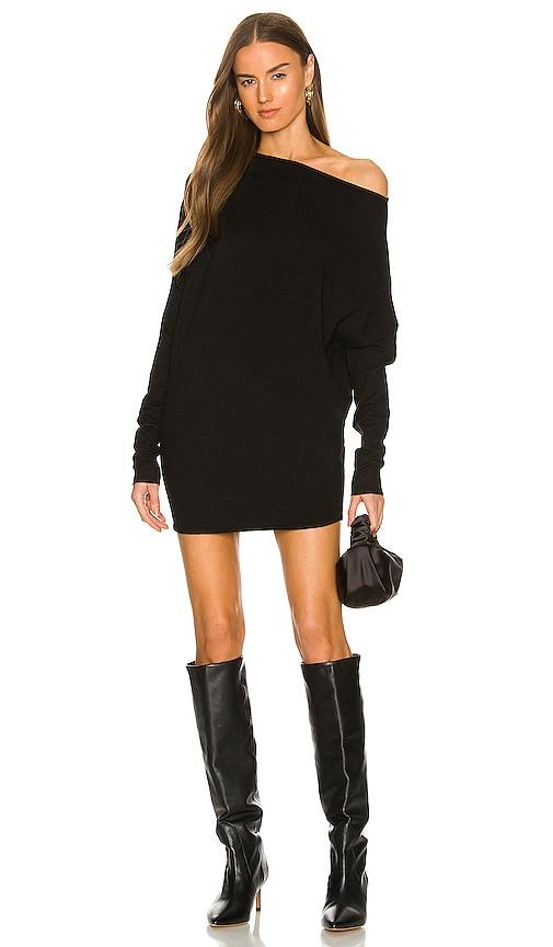 nbd cortado dress in black.