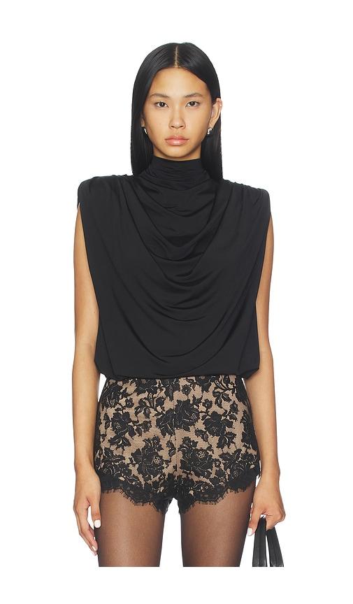 nbd darcy bodysuit in black.