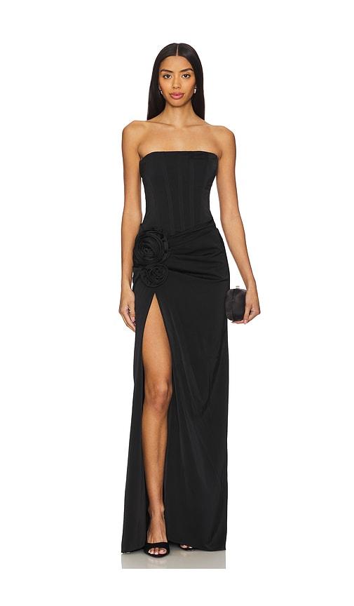 nbd jake gown in black.