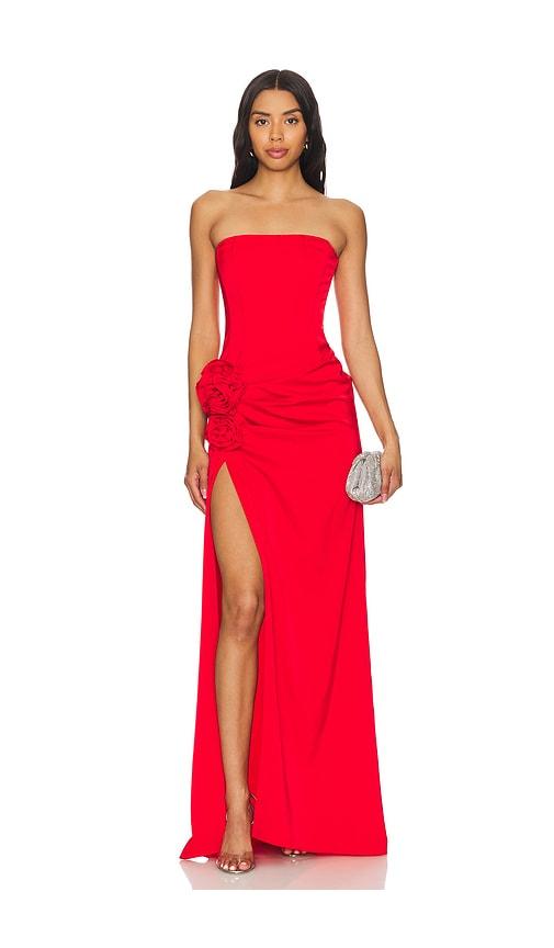 nbd jake gown in red.