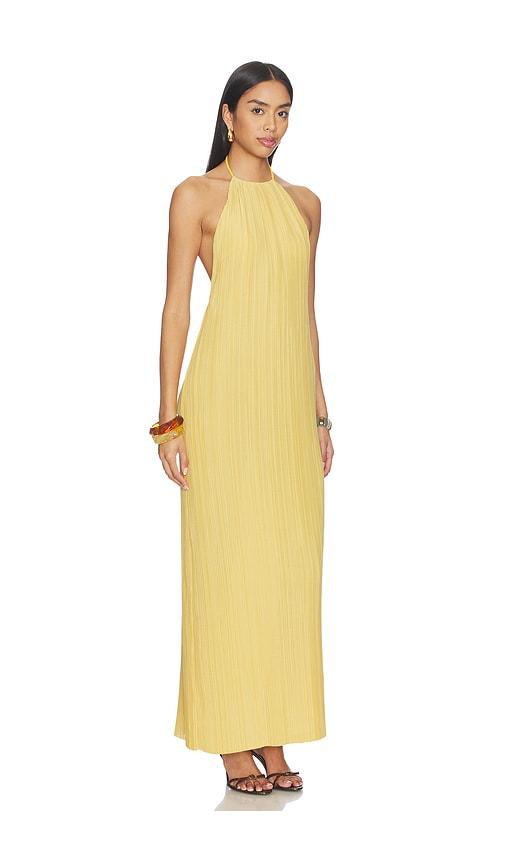 nbd kusum maxi dress in yellow.