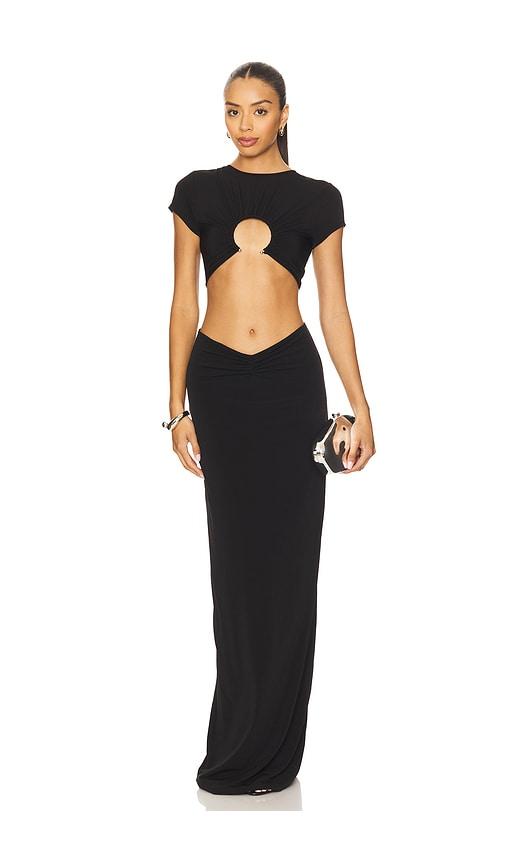nbd kylie gown in black.
