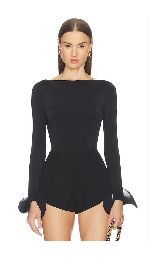 nbd meher bodysuit in black.