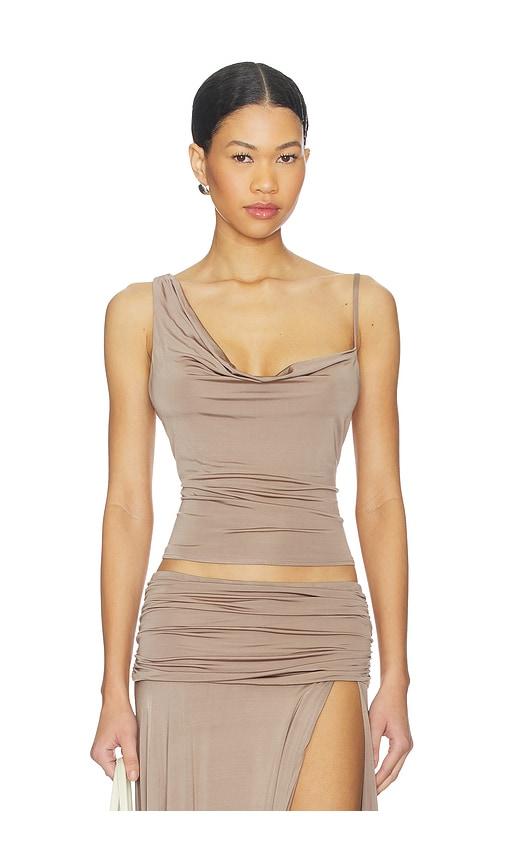 nbd niya top in taupe.