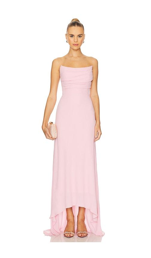 nbd renee gown in pink.