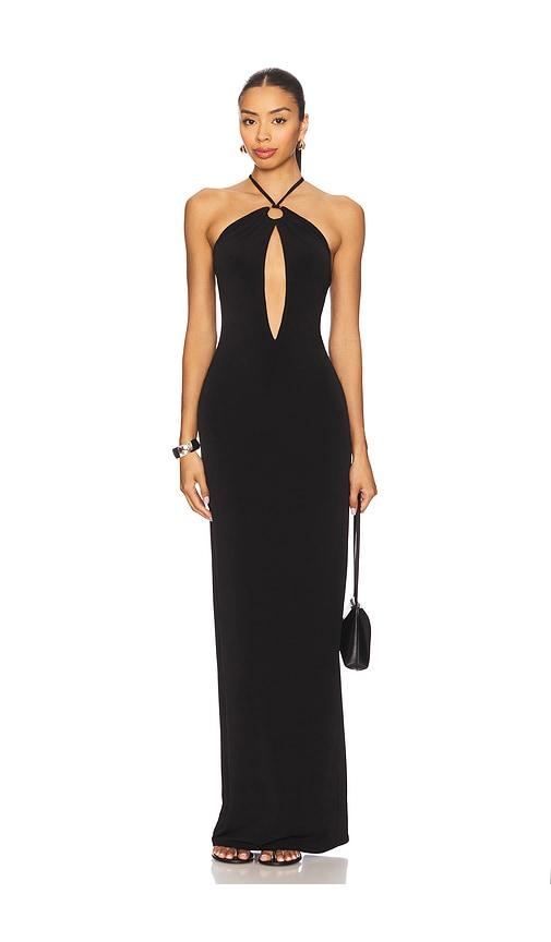nbd stevie gown in black.