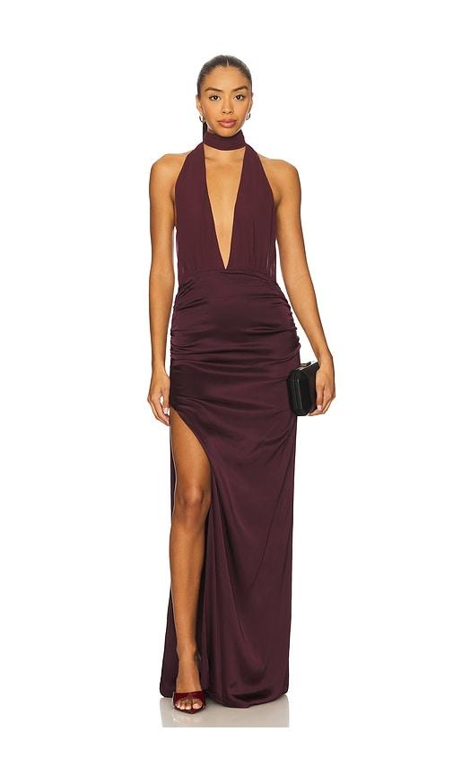 nbd the roja gown in purple.