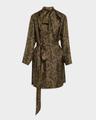neck-tie cashmere twill dress