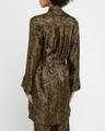 neck-tie cashmere twill dress