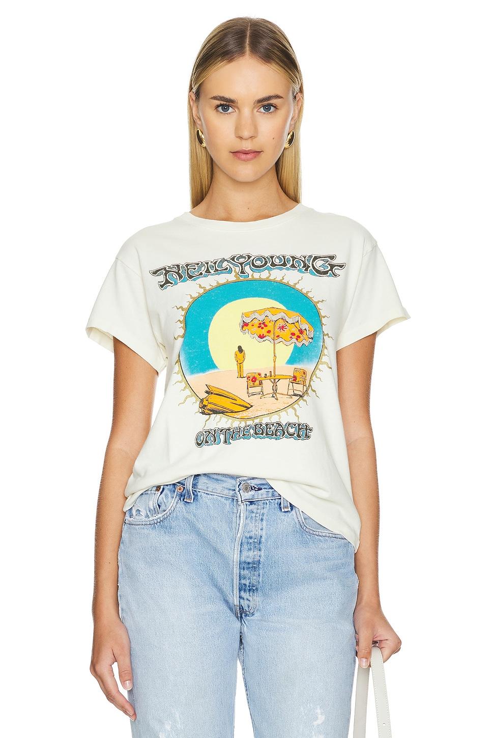neil young on the beach tour tee