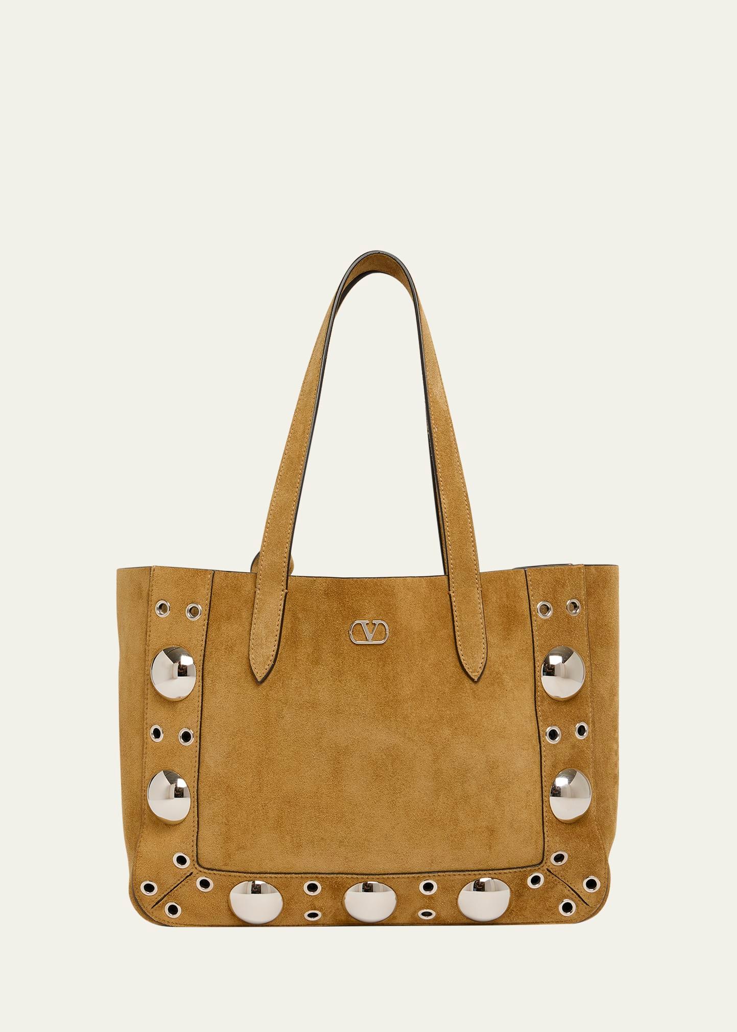 nellcote studded leather mini tote bag