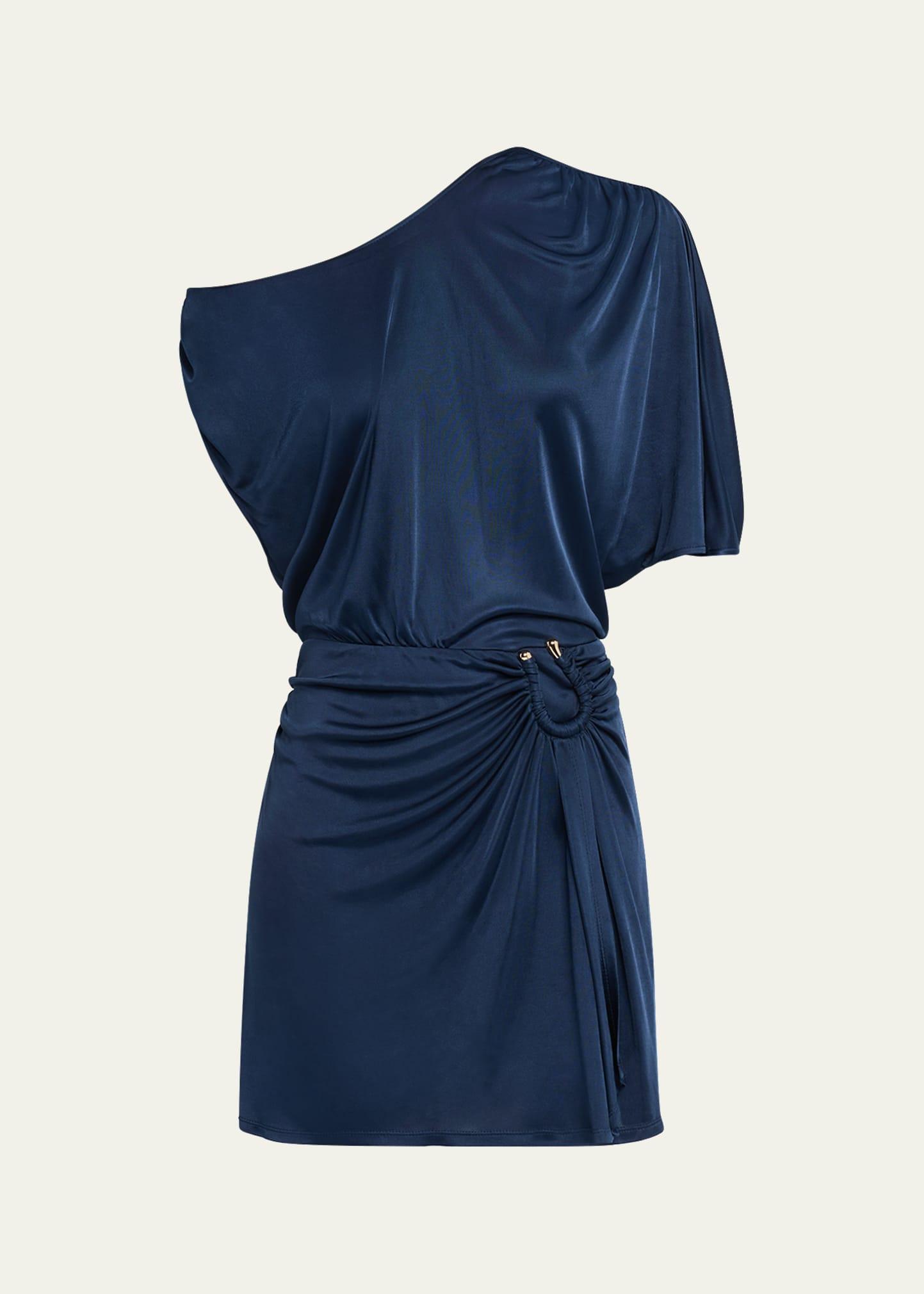 nellie draped mini dress