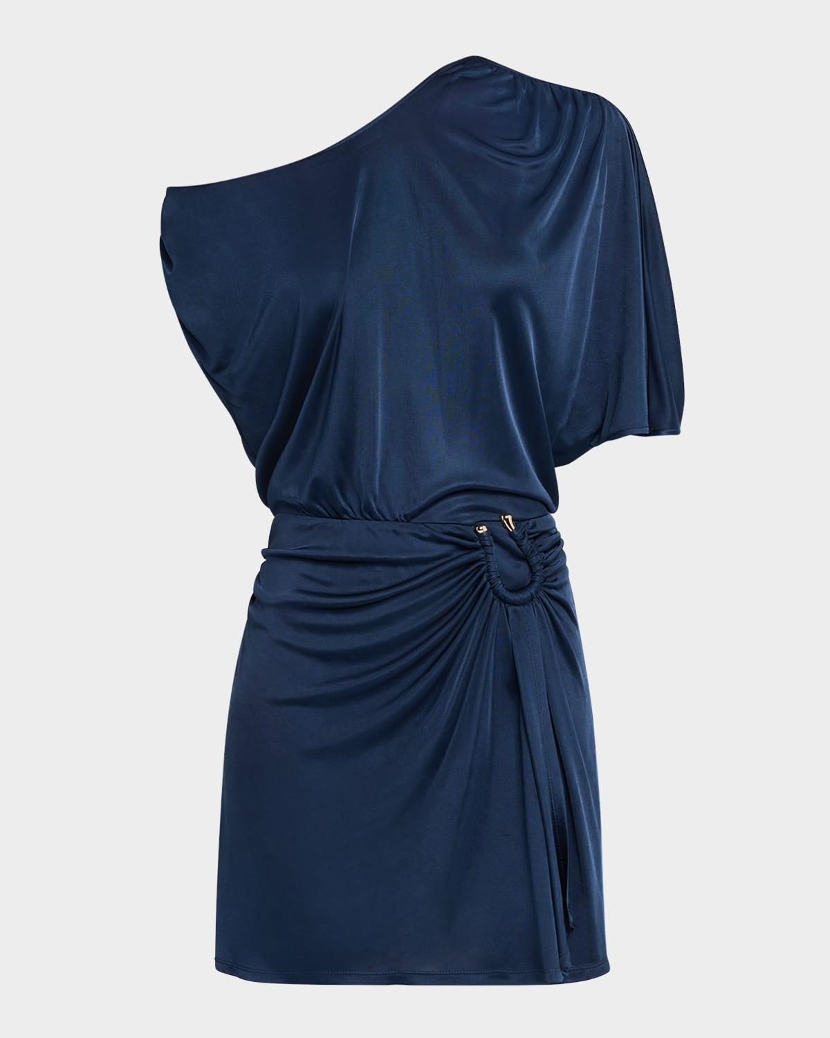 nellie draped mini dress