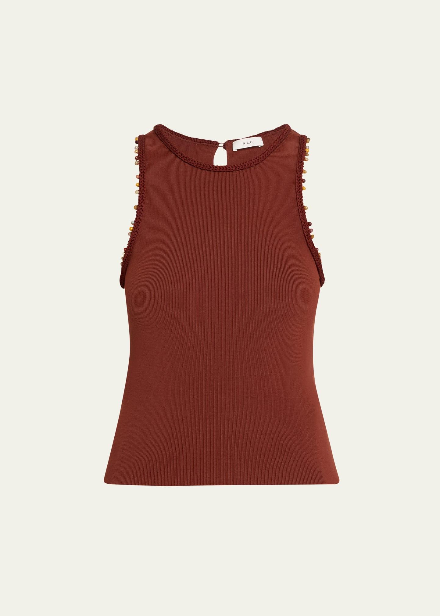 nelly bead-trim tank top