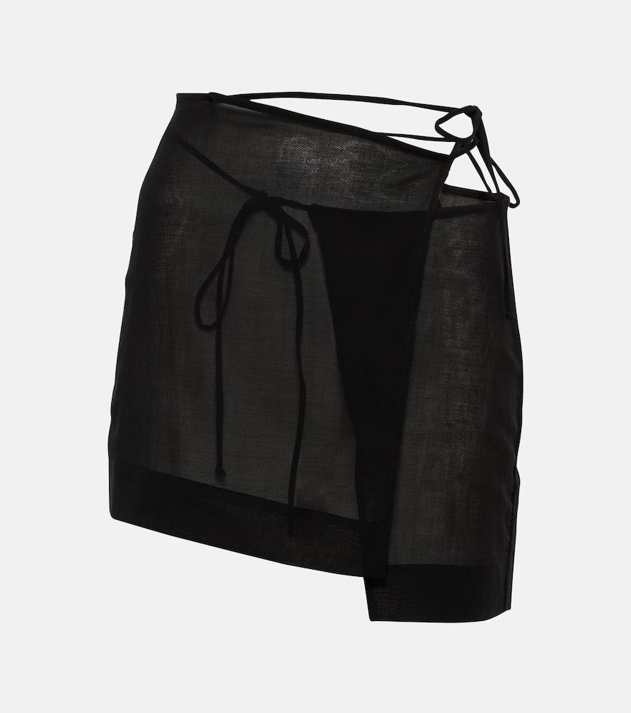 nensi dojaka asymmetric wrap miniskirt