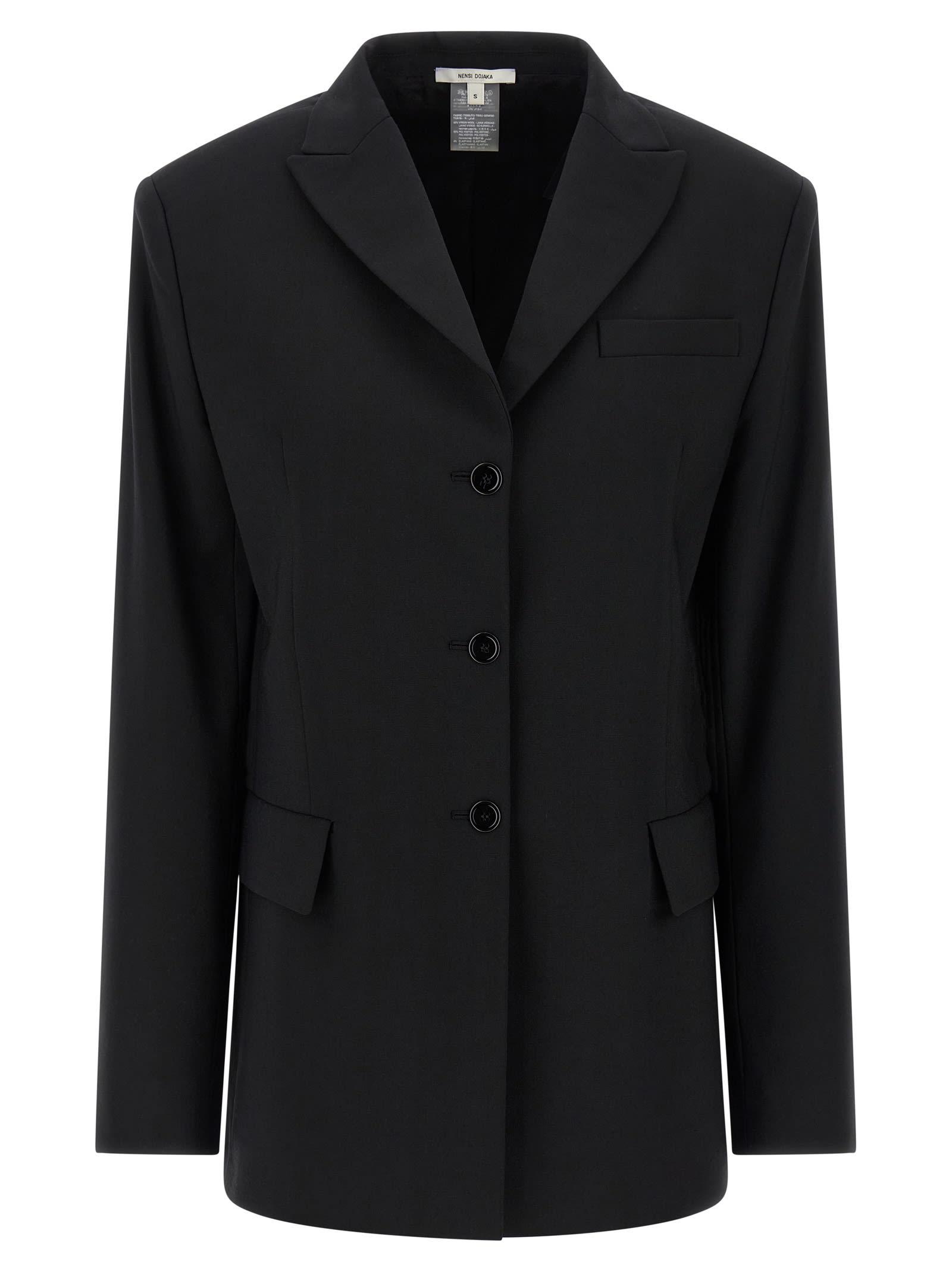 nensi dojaka belt blazer