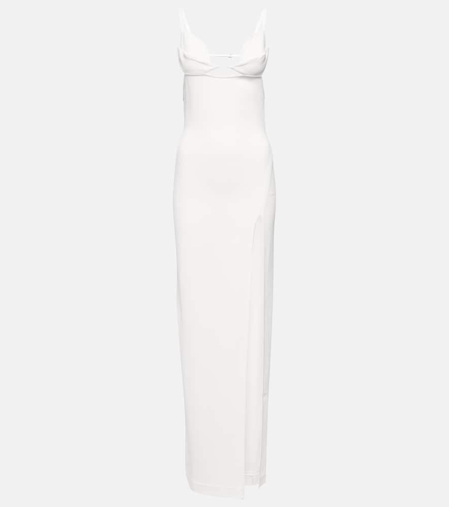 nensi dojaka bridal cutout crêpe gown