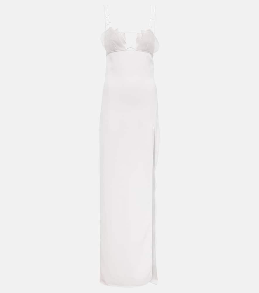 nensi dojaka bridal cutout crêpe gown