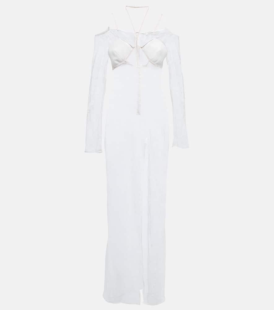 nensi dojaka bridal cutout lace gown