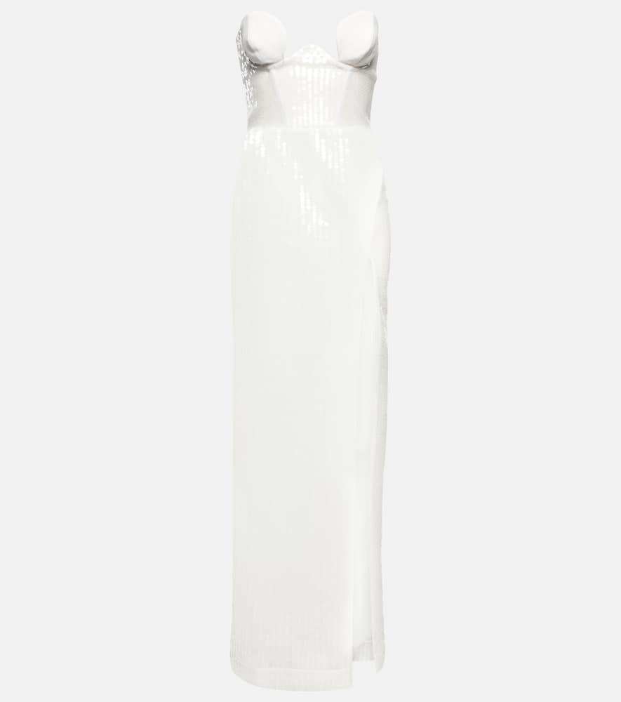 nensi dojaka bridal sequined gown