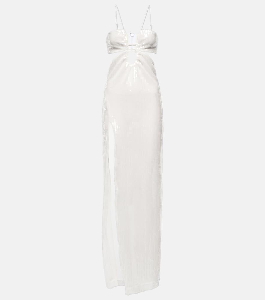 nensi dojaka bridal sequined tulle gown