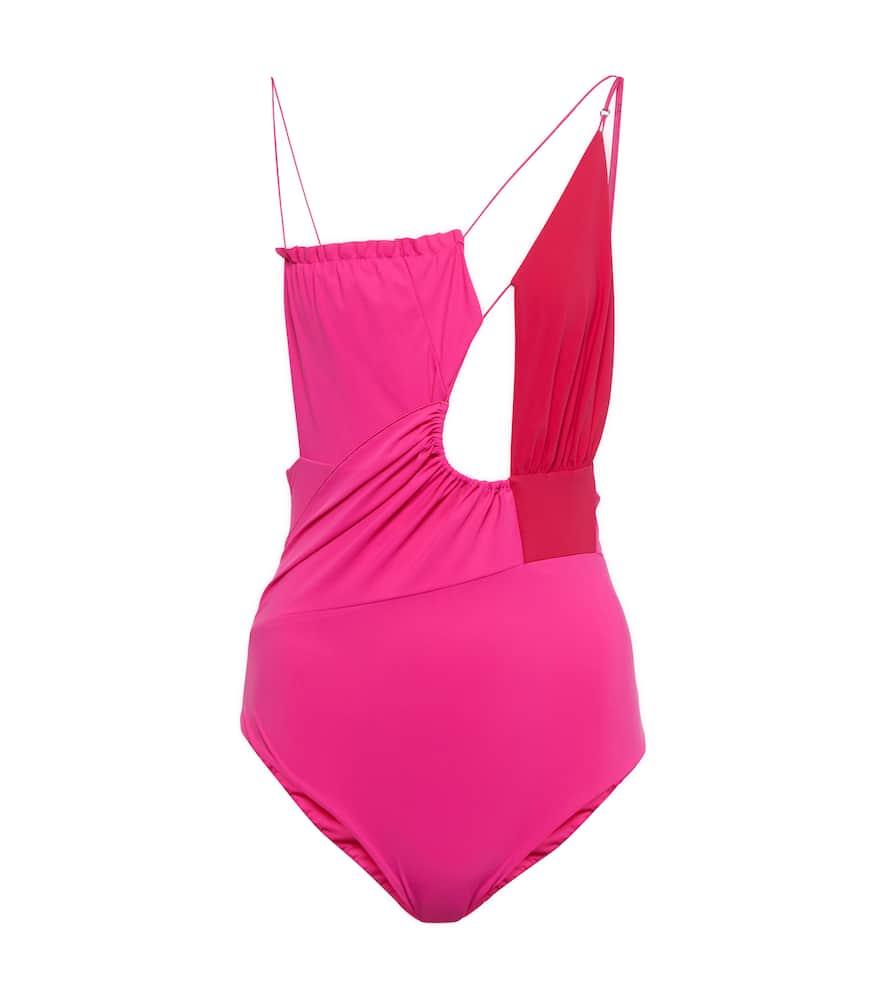 nensi dojaka cutout asymmetric swimsuit