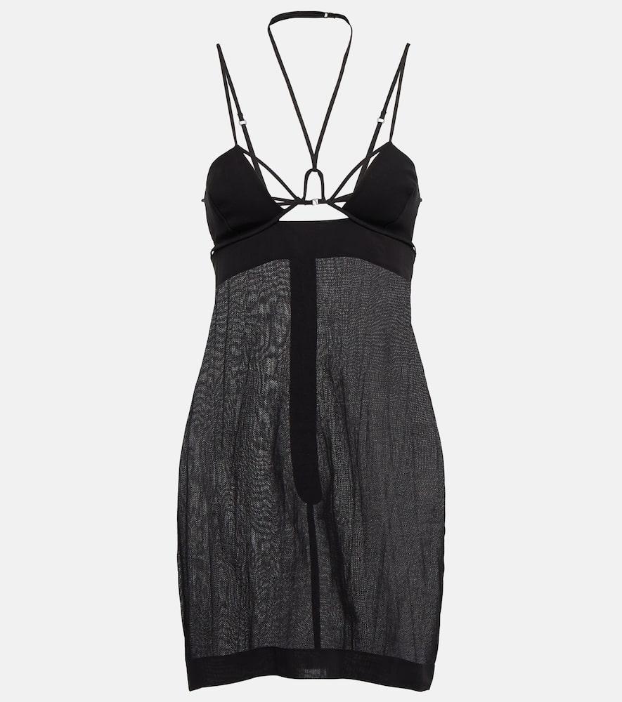 nensi dojaka cutout halterneck cotton minidress
