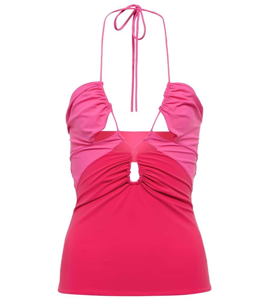 nensi dojaka cutout halterneck top