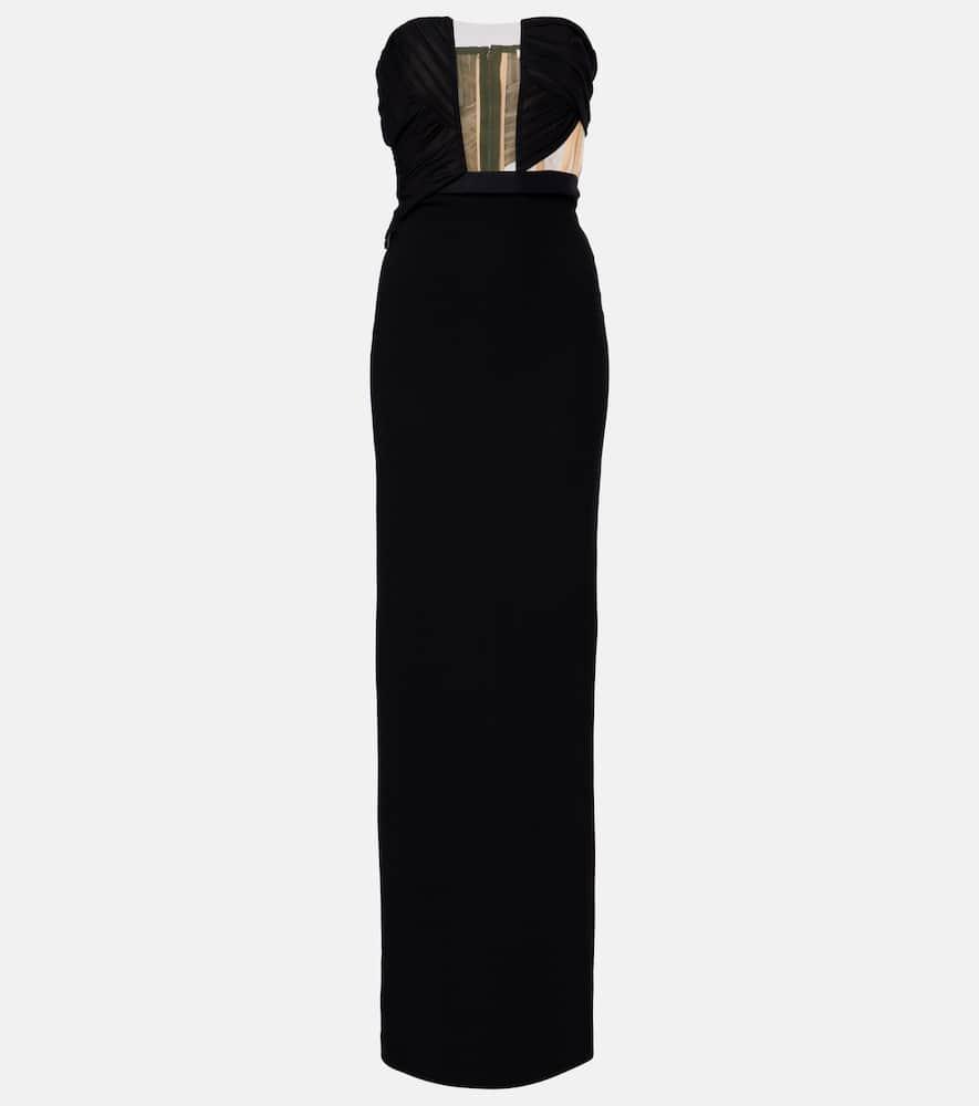nensi dojaka cutout strapless gown