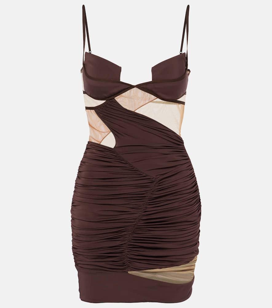 nensi dojaka draped minidress