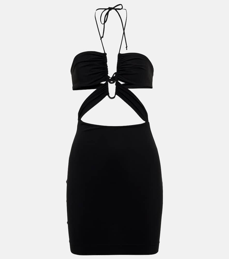 nensi dojaka halterneck minidress