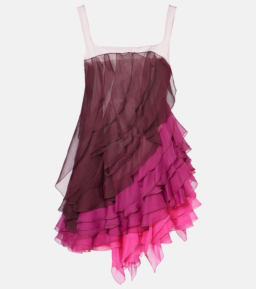 nensi dojaka kiera ruffled tiered minidress