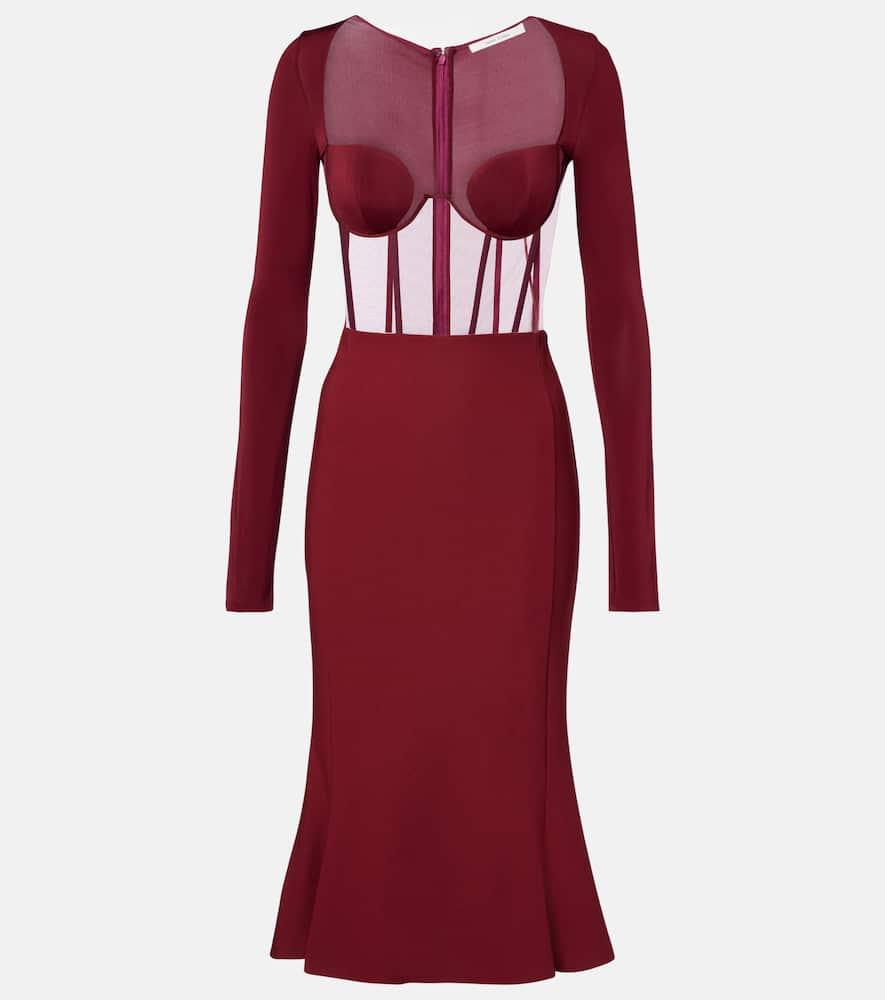 nensi dojaka paneled corset dress