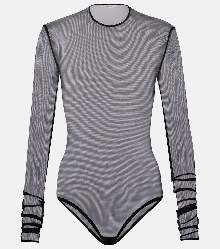 nensi dojaka sheer bodysuit