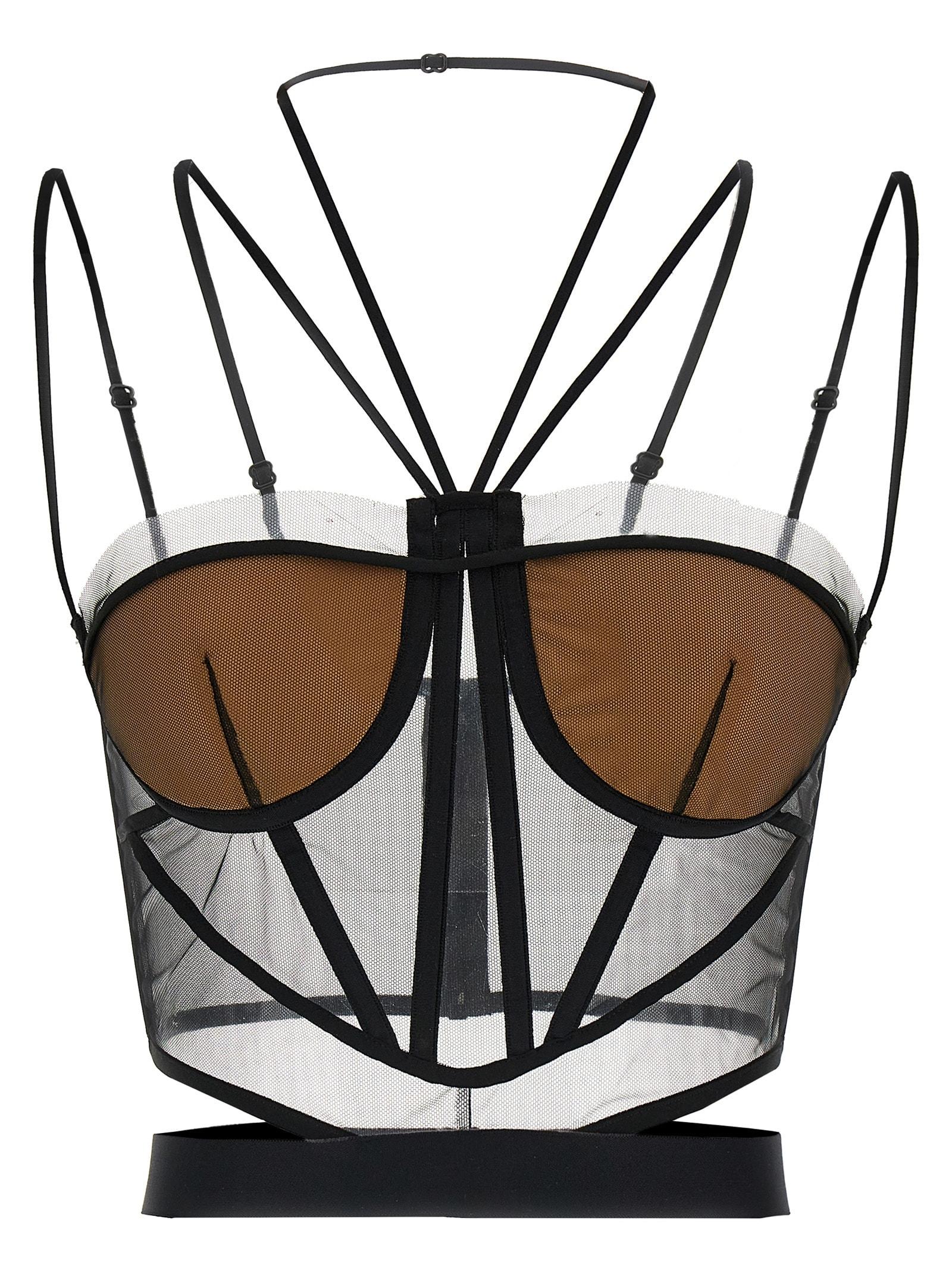 nensi dojaka sheer corset top