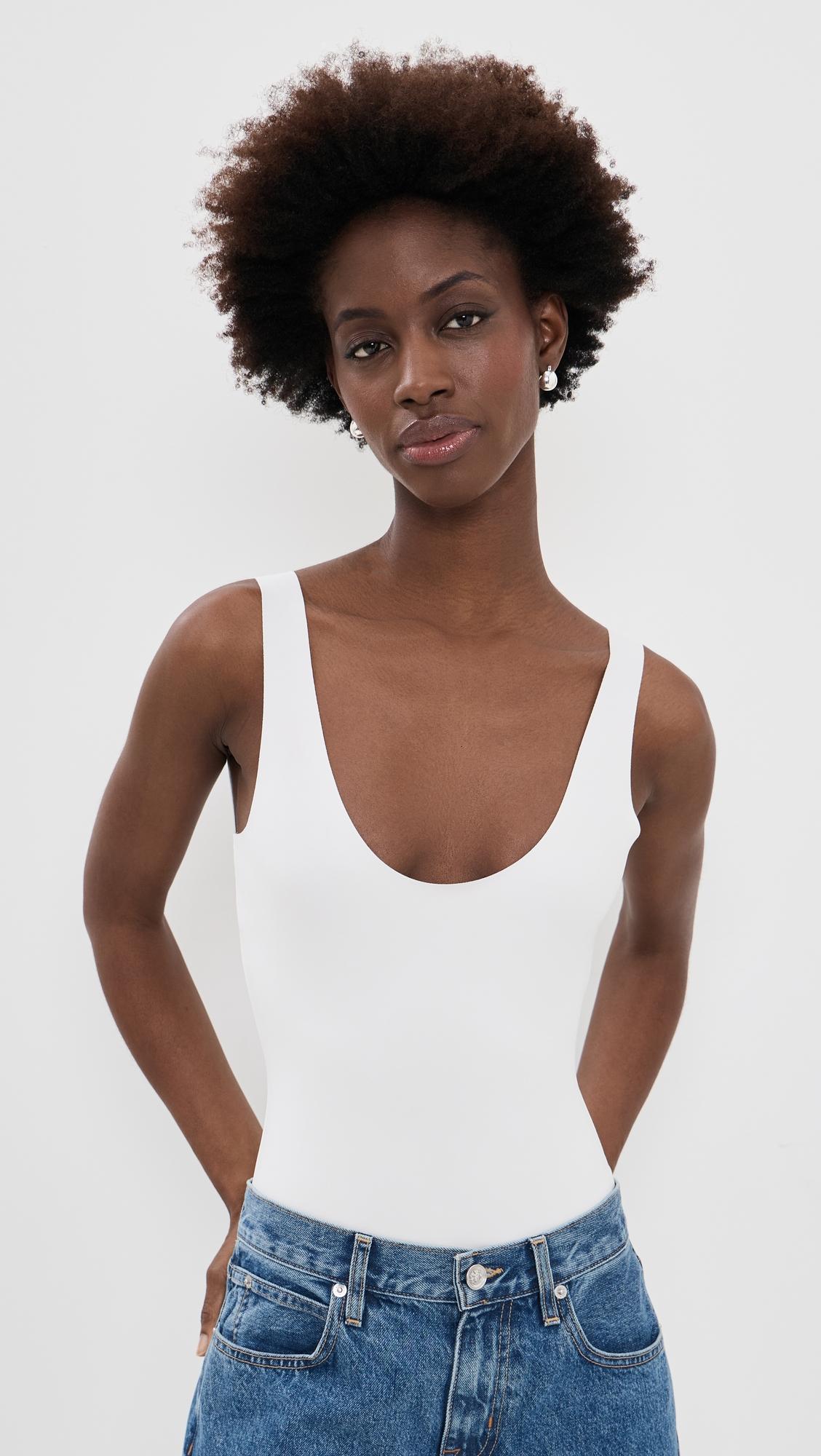 neoprene tank thong bodysuit