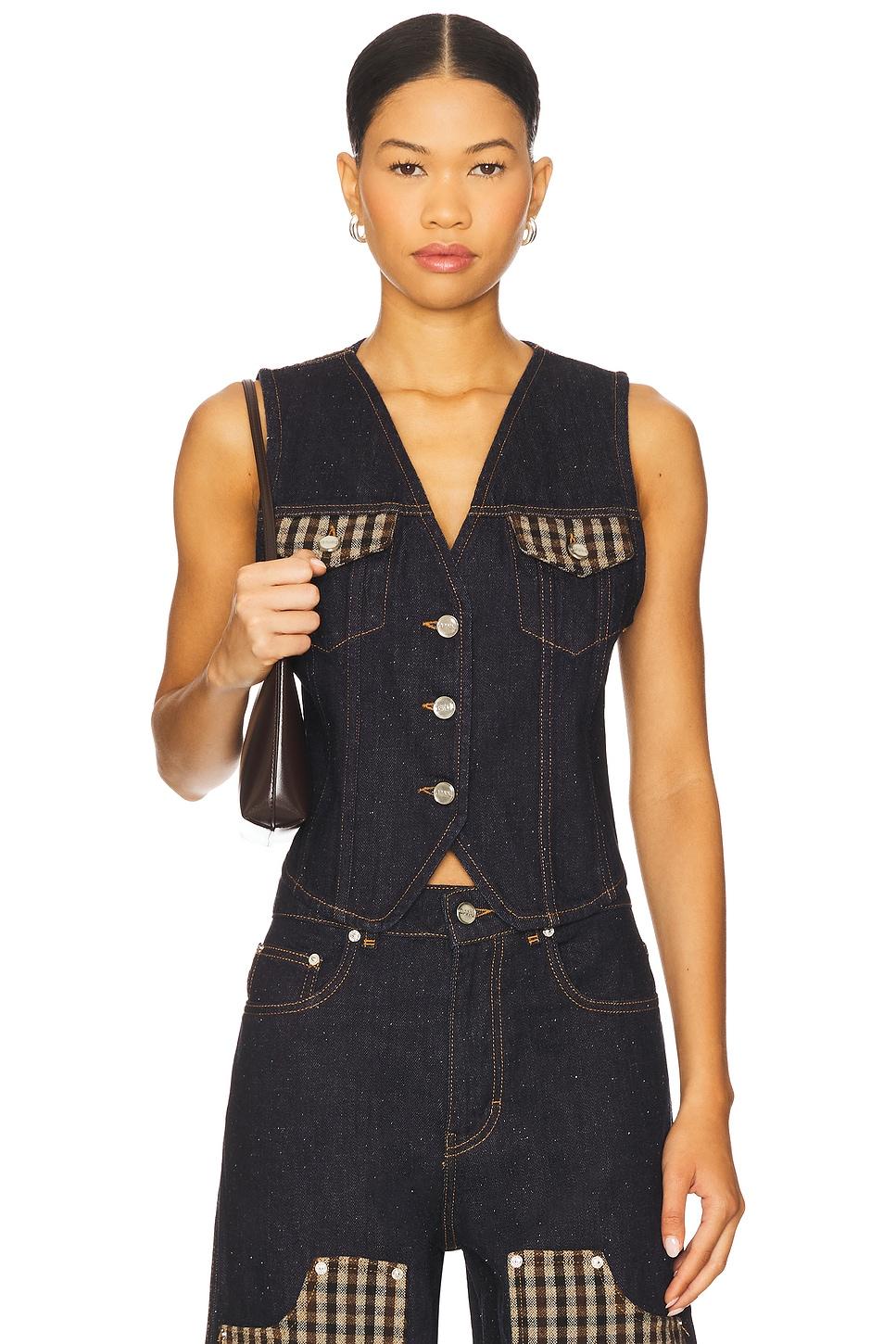 neppy denim vest